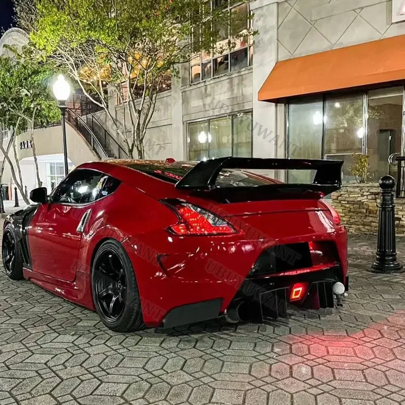 Für Nissan 370Z Z34 Doppelschichtiger GT-Style Carbon-Heckflügel Kofferraumspoiler (Nur für Hardtop)