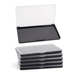 5pack Rectangular Magnet Makeup Palette Dispensing Eyeshadow Lipstick Dish Blush Powder Magnetic Storage Box Empty Plate F3387
