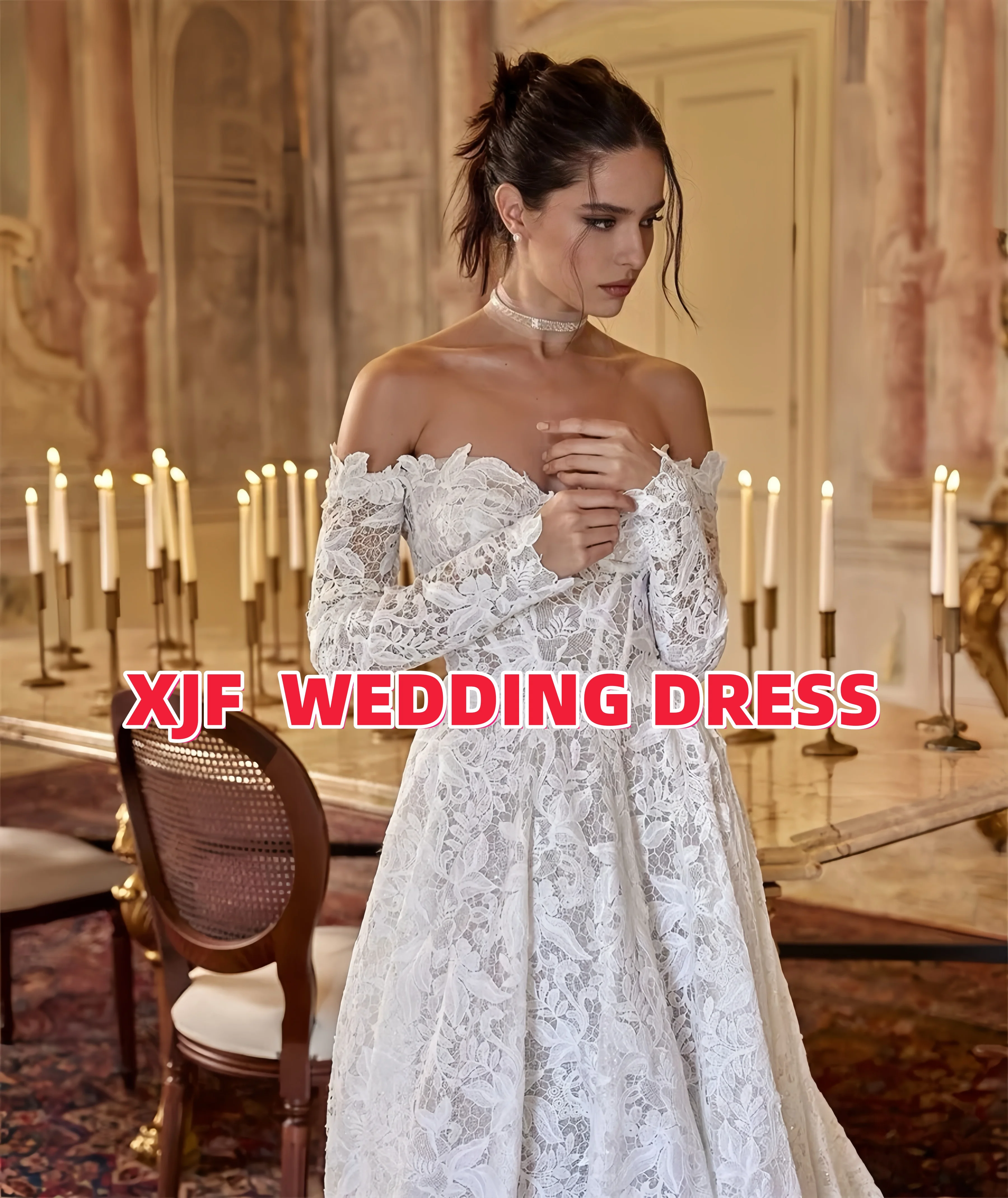 

Элегантное свадебное платье по индивидуальному заказу с милым воротником трапециевидной формы, свадебное платье robe de mariee, платья de novia