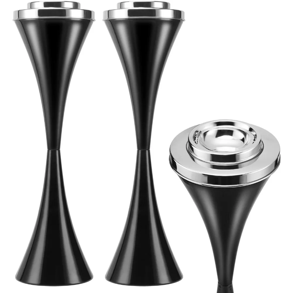 

Пакет стоячей уличной пепельницы для домашнего патио, ветрозащитные большие и высокие внешние пепельницы для держателя сигаретной стойки Dispo