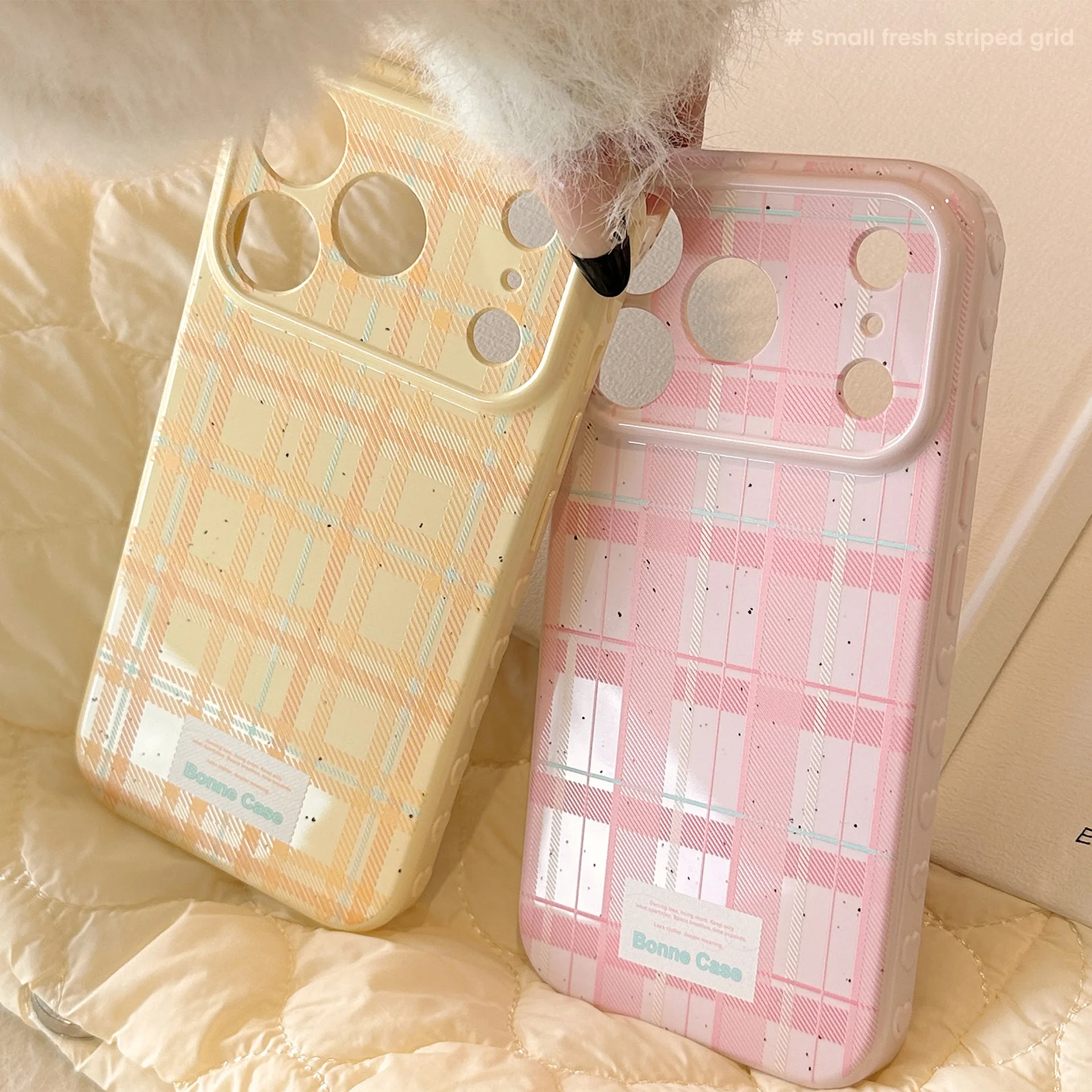 الكورية رش الحبر شبكة نمط لينة قضية الهاتف آيفون 17 16 15 14 13 12 برو ماكس عدسة الكاميرا واقية للصدمات غطاء