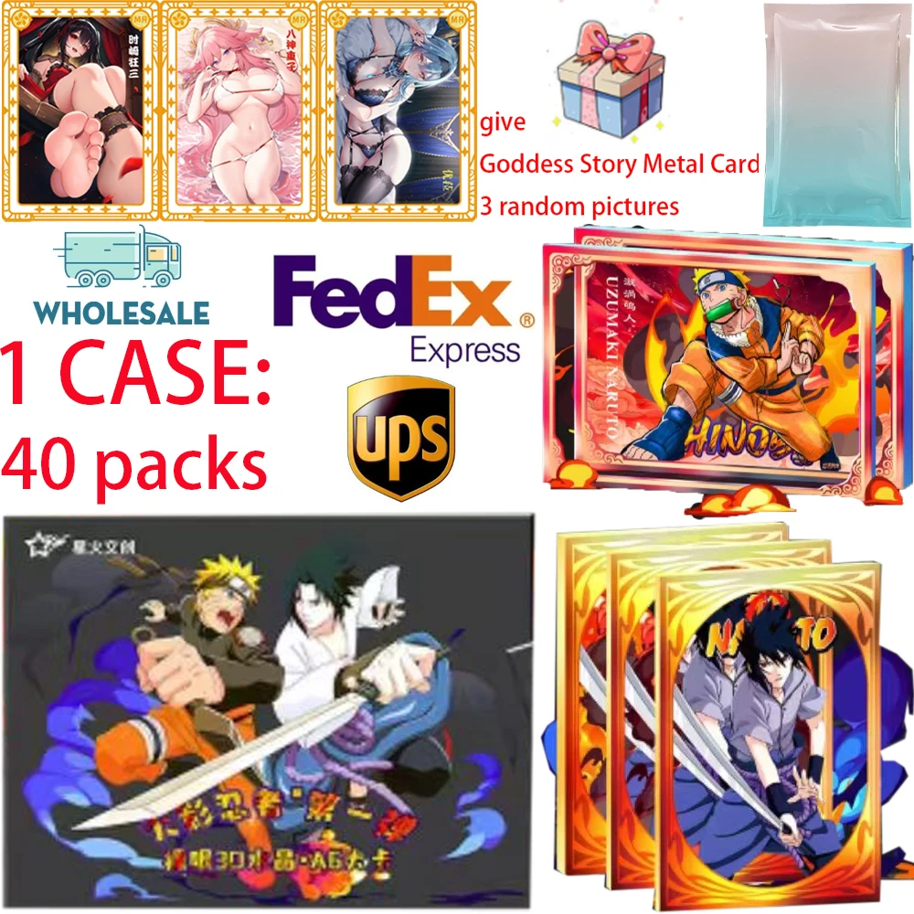 Wholesale New Case Anime Original Naruto Cards The Array Box Added SE Ninja World Collection Cards Toy For Children Gift