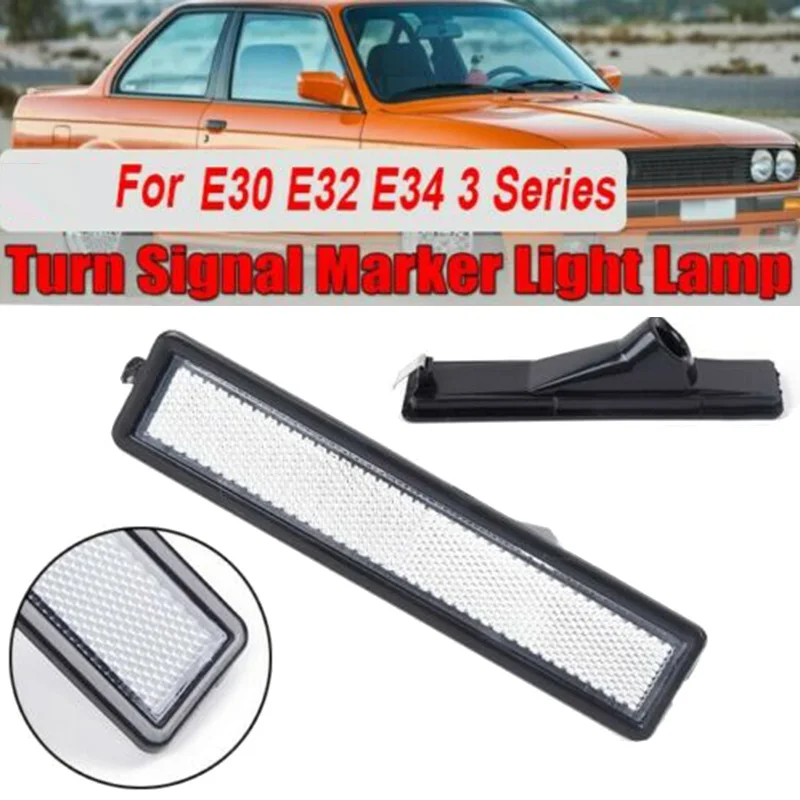 Auto richtingaanwijzer bumper zijmarkeringslicht voor BMW E30 E32 E34 3-serie