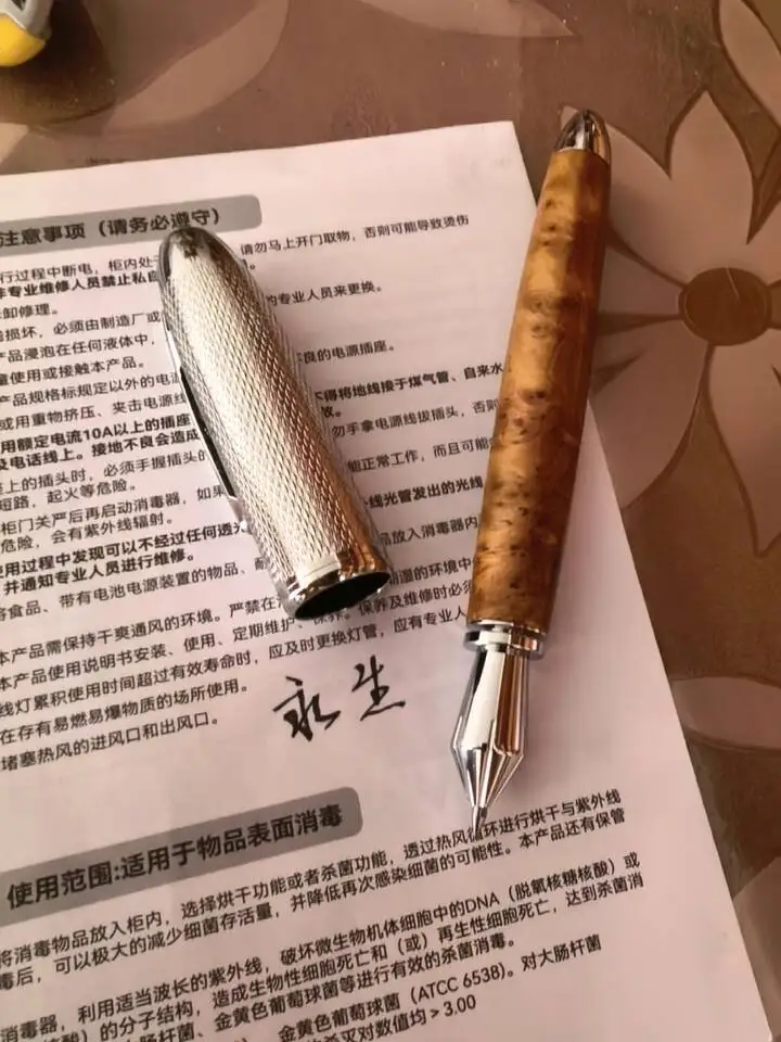 

Роскошная ручка для взрослых и бизнеса, гелевая ручка, шариковая ручка, твердая китайская ручка из ели, бочка, гелевая ручка из медного дерева