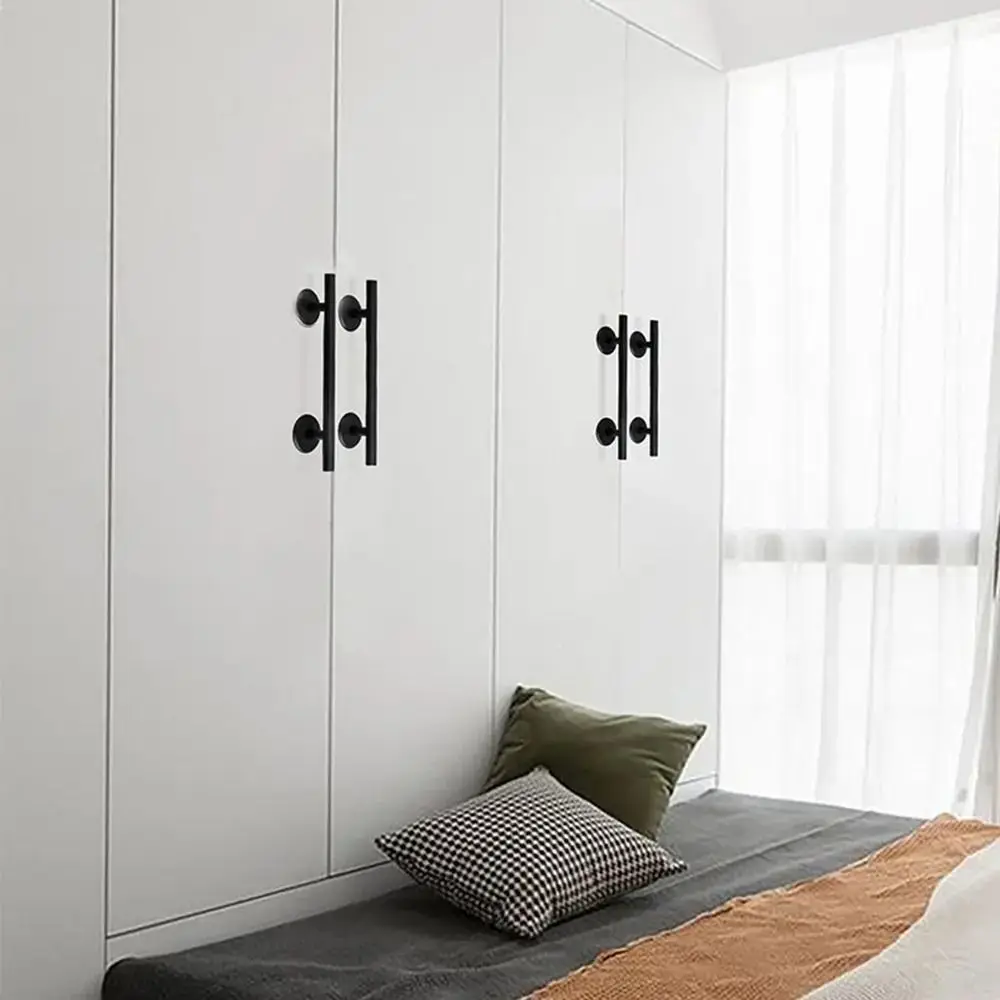 

No-Drilling Self-Adhesive Door Handle Aluminium Alloy Light Luxury Sliding Door Handle European Style Modern Barn Door Handle