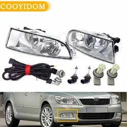 Car headlamp For Skoda Octavia A5 A6 MK2 FL 2004-2010 2011 2012 2013 Front Halogen Fog Light Lamp DRL Car-styling