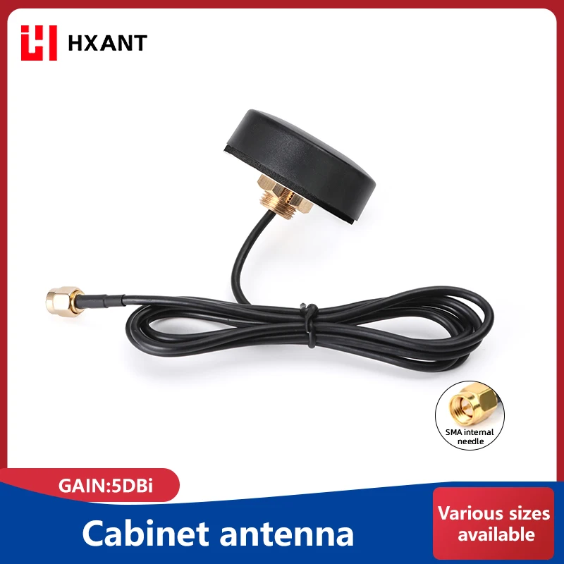 HXANT Outdoor Cabinet Antenna 4G 2.4G 5.8G GPRS GSM 433MHz External Waterproof Wifi 5dBi Round Aerial SMA Male For NB DTU Model