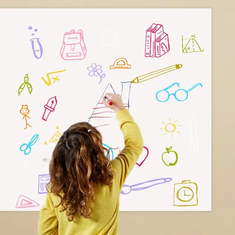 Imagem -04 - Eletrostático Whiteboard Wall Stickers Removível Infantils Household Writing Board Não Machuca a Pintura da Parede Prancheta