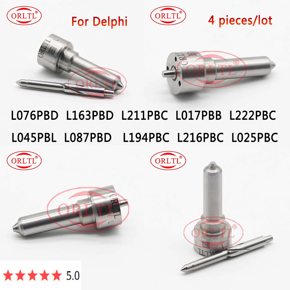 

For Delphi L076PBD L163PBD L211PBC L017PBB L222PBC L045PBL L087PBD L194PBC L216PBC L025PBC Diesel Injector Nozzle Euro 3/4