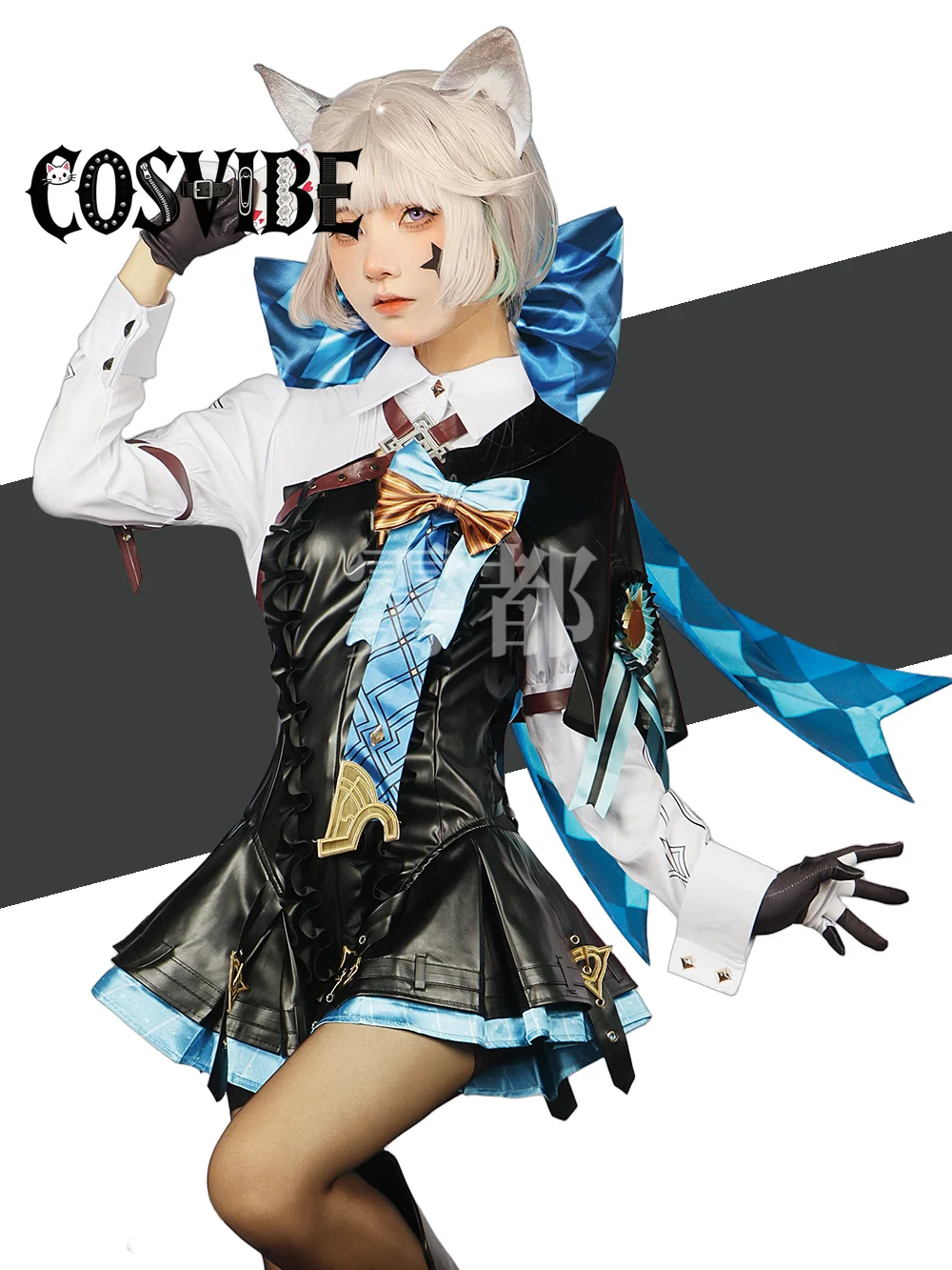 

Lynette Cosplay Costume Genshin Impact Uniform Wig Anime Chinese Style Halloween Costumes Game Skin