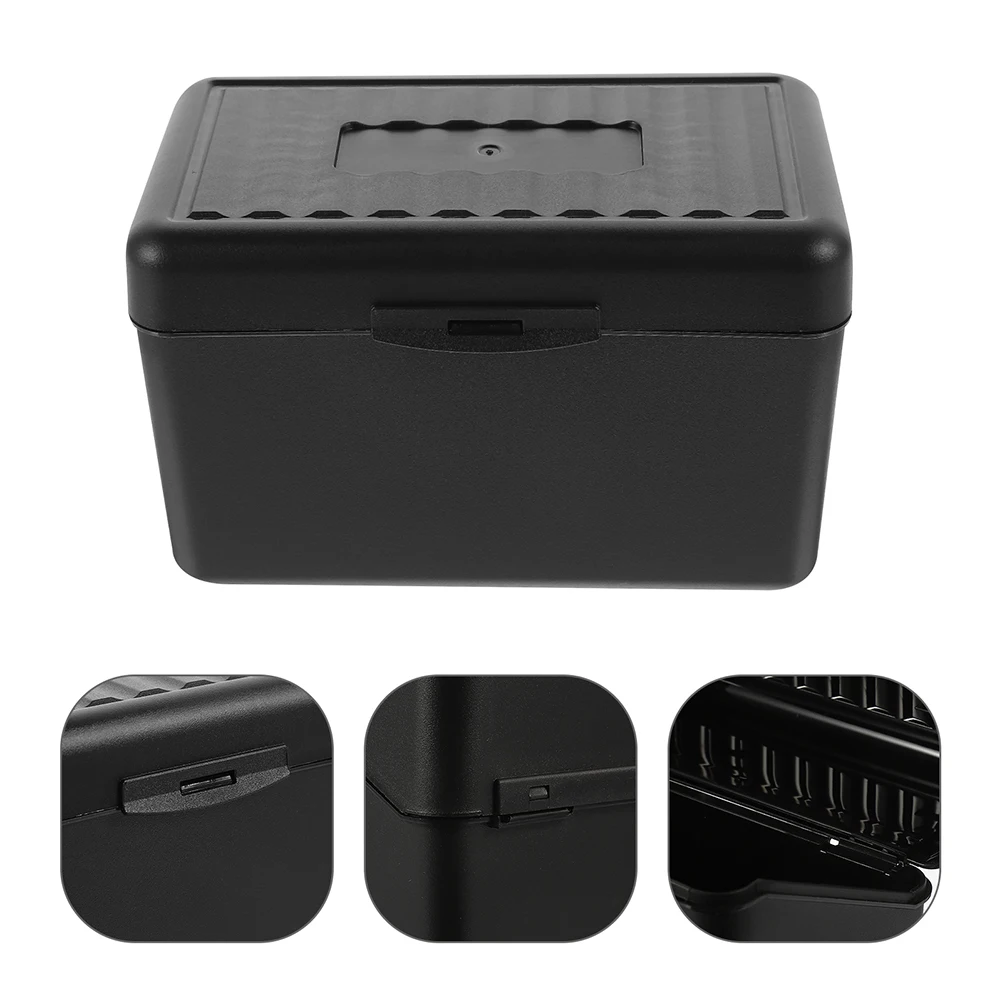 

2pcs Business Storage Box Pp Material Card Holder For Office Portable Cards Container Multi-Function Index Card Organizer Name