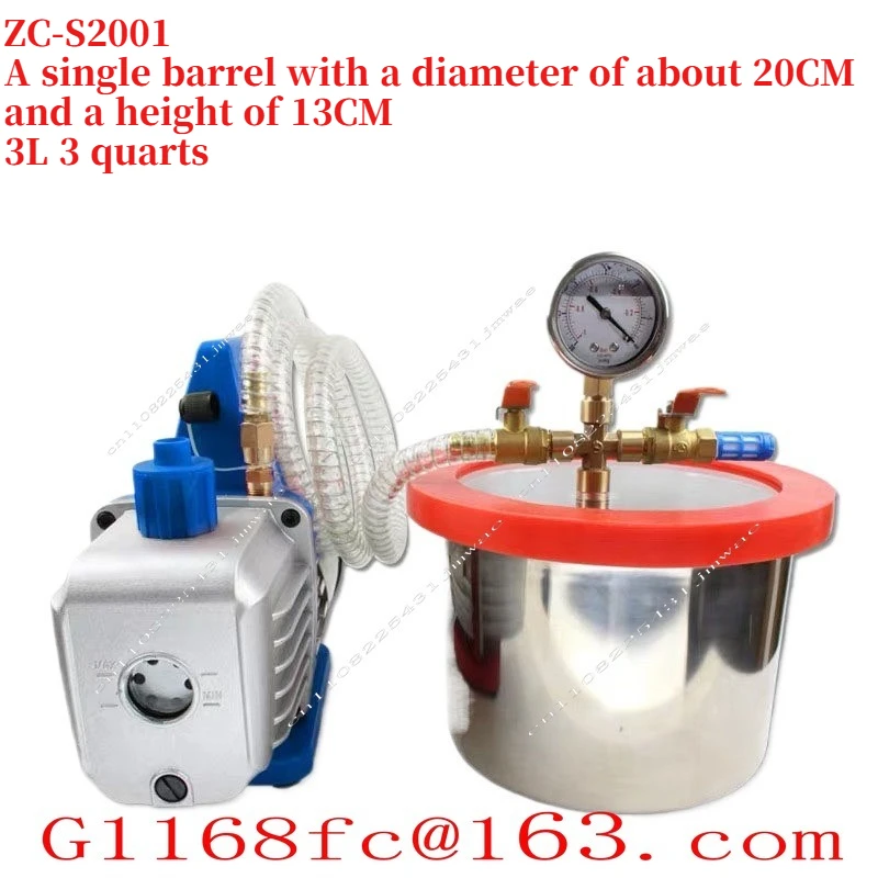Stainless Steel Vacuum Bucket Box Model Defoaming Vacuum Machine Defoaming Pump