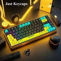 129 teclas Cyberpunk Keycap Cherry perfil lateral grabado translúcido Keycaps Pbt personalizado adaptado Wooting Key Caps