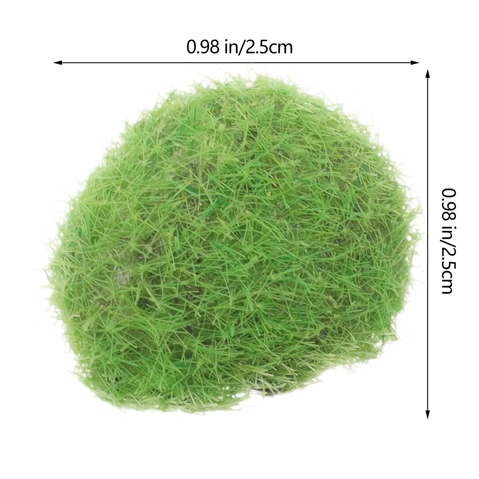 Artificial Moss Ball Decor Fish Tank Decoration Resin Fake Moss Stone Aquarium Layout Prop Realistic Natural Scenery Ornament