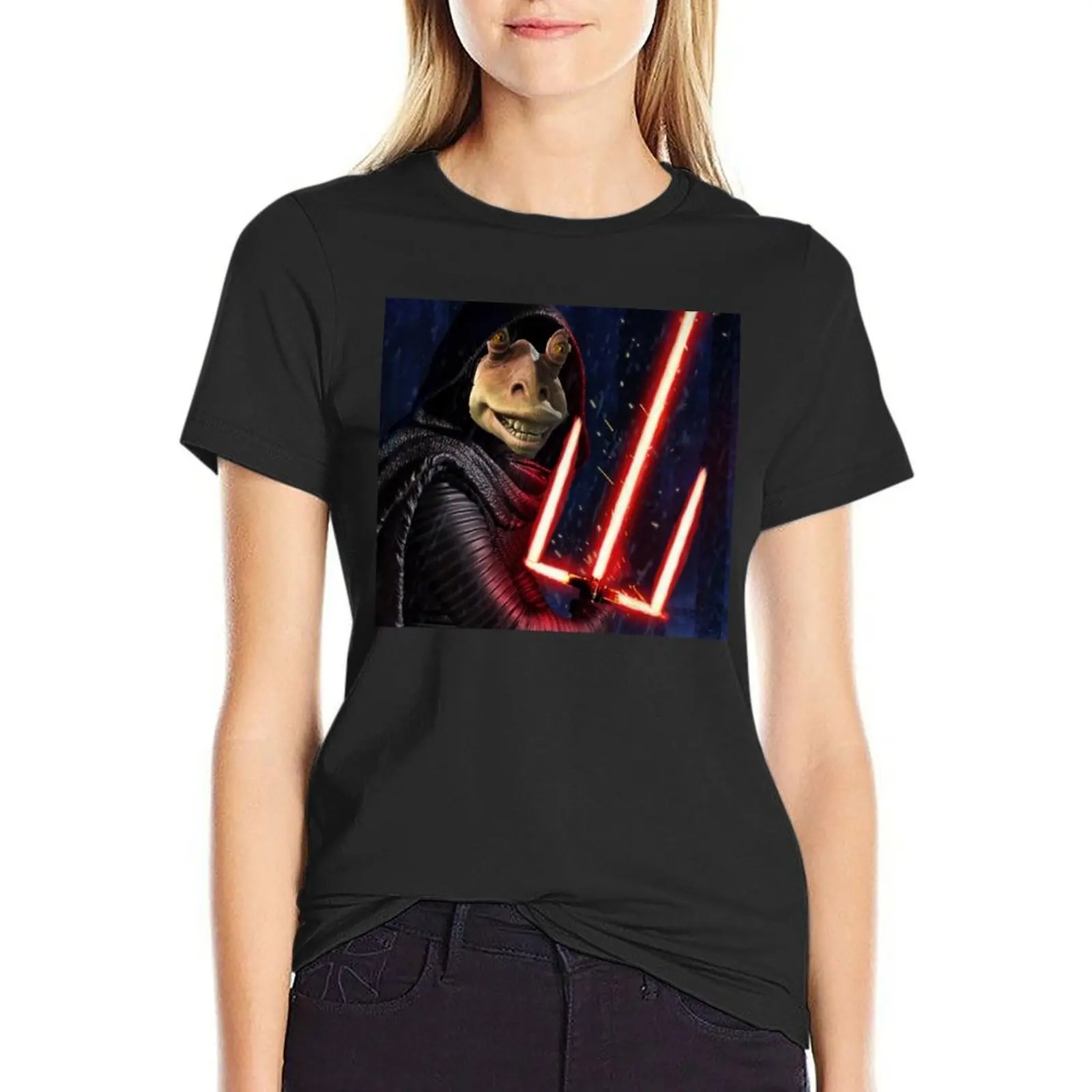 

Darth Jar Jar T-Shirt blanks oversized summer clothes female T-shirt Women