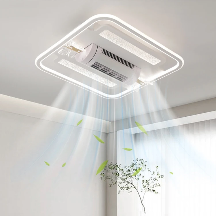 New Arrival Wall Switch Control Indoor Living Room Bedroom Acrylic Light Emitting Diode Ceiling Fan Light with Remote Control