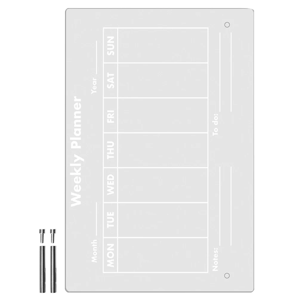 

1Set Acrylic Message Board Simple Design Reusable Graffiti Drawing Memo Acrylic Memo Board Office Supply Students Supply