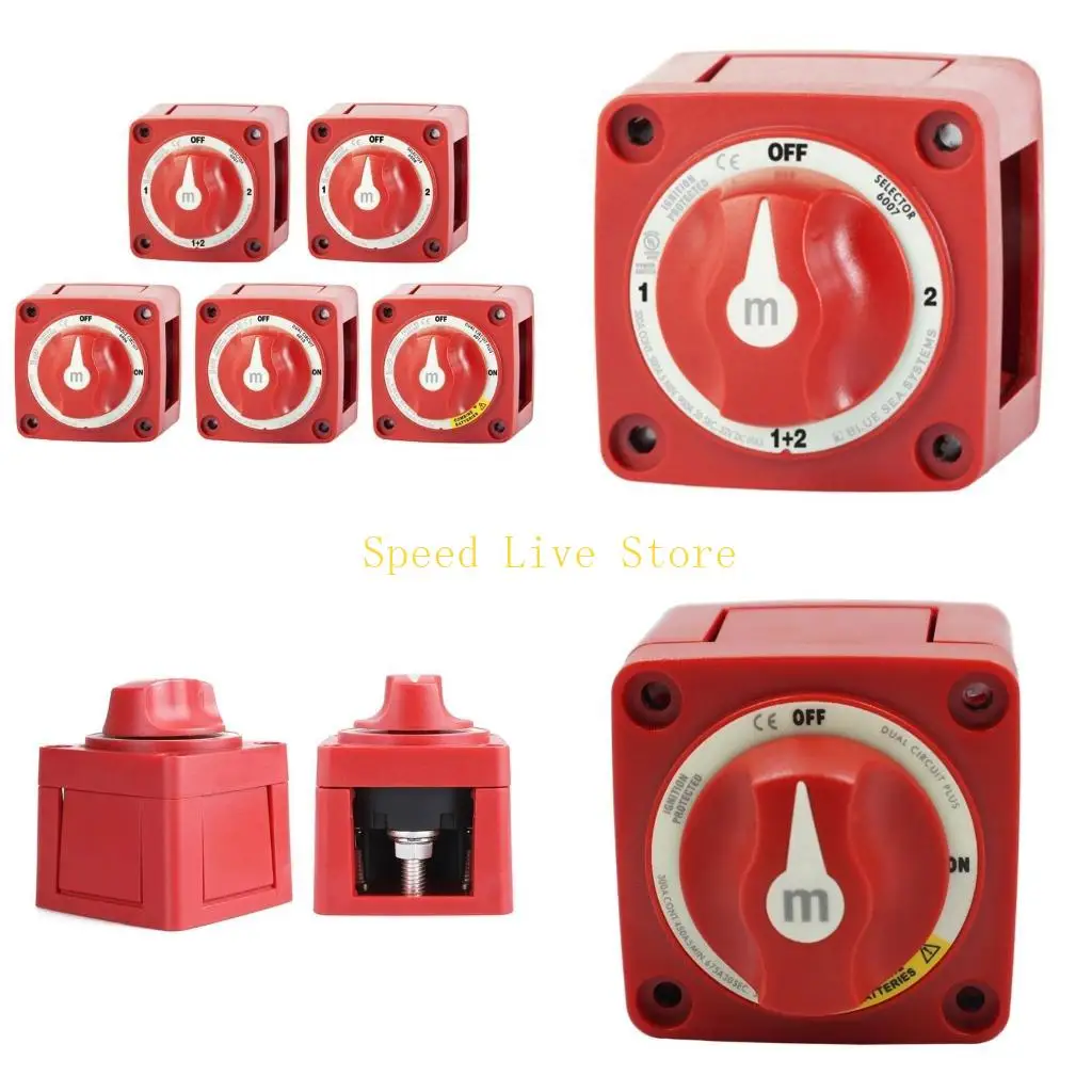 547C M-Series Battery Switch 300A Marine Battery Disconnect Switch 12-48V for Car Vehicle Trailer