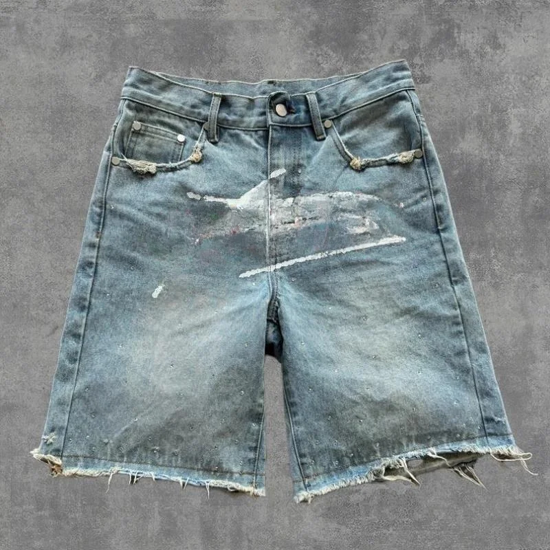 

Трансграничный комплект из 2 предметов с вышивкой irt And orts, мужская повседневная спортивная одежда, брюки Seven-Quarter Sve ort Length