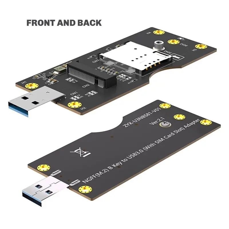 M52K-SIM 8Pin Card Expend Slot NGFF(M. 2) To USB 3.0 Adapter Expansion Kit For 3G/4G/5G Module 3042/3052 Type NGFF(M. 2) Key B C