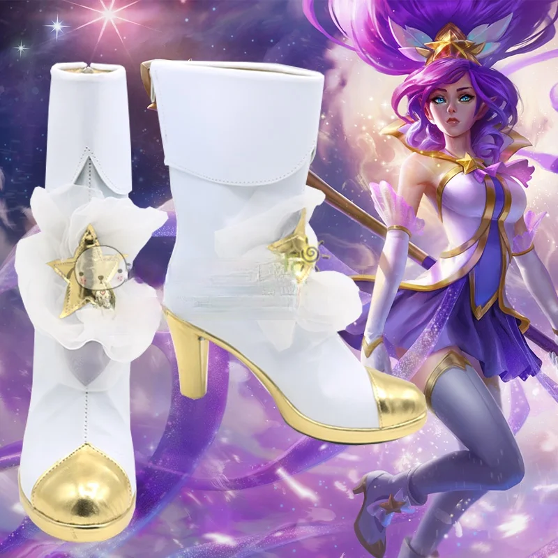 Magical Girl Janna Anime Characters Shoe Cosplay Shoes Boots Party Costume Prop