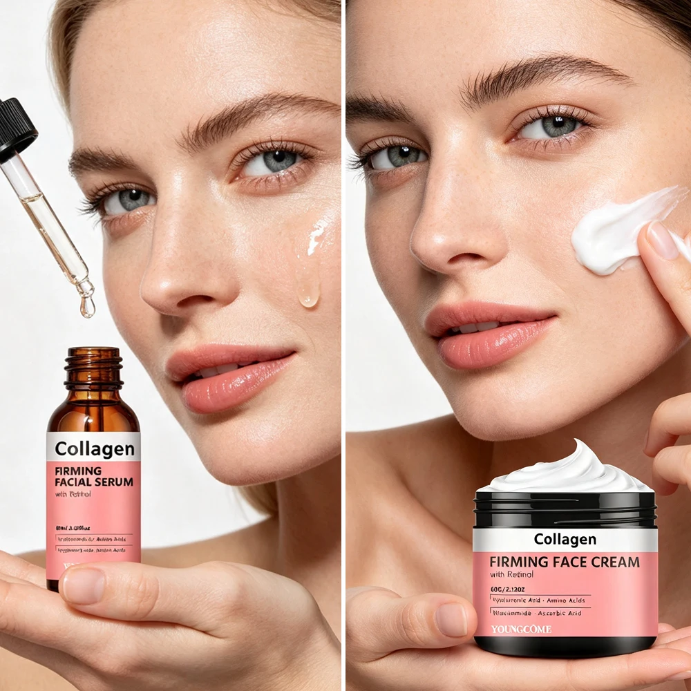 콜라겐 페이스 크림 세럼 세트 (레티놀, 히알루론산,  - Tranexamic Acid Serum 리뷰 및 가격