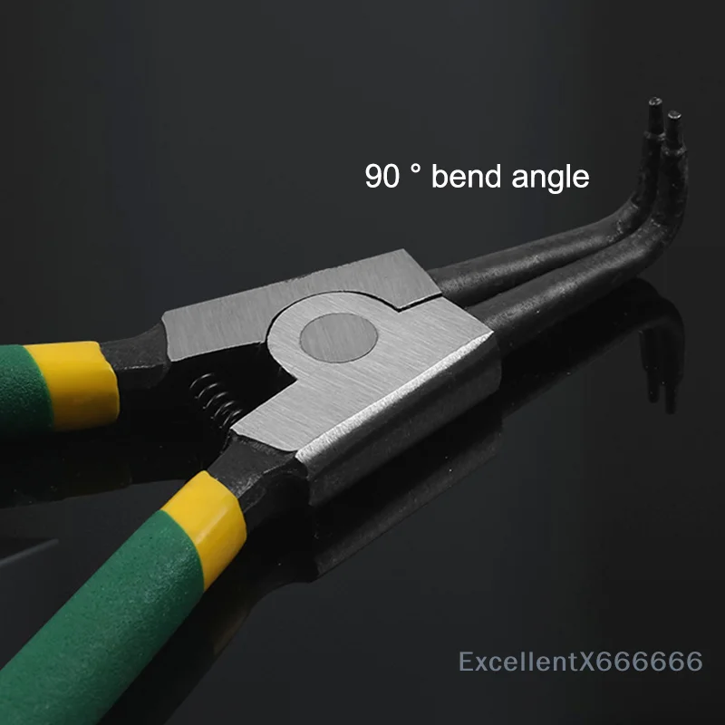 Straight Bent Jaw For Ring Remover Retaining Hand Tools 9"Snap Ring Pliers Set Heavy Duty Internal/External Circlip Pliers Kit