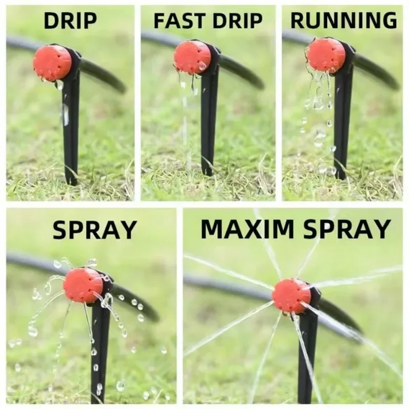 60M Drip Irrigation System Plant Watering Set Watering Kits Adjustable Drippers For Irrigation Micro Garden Watering System