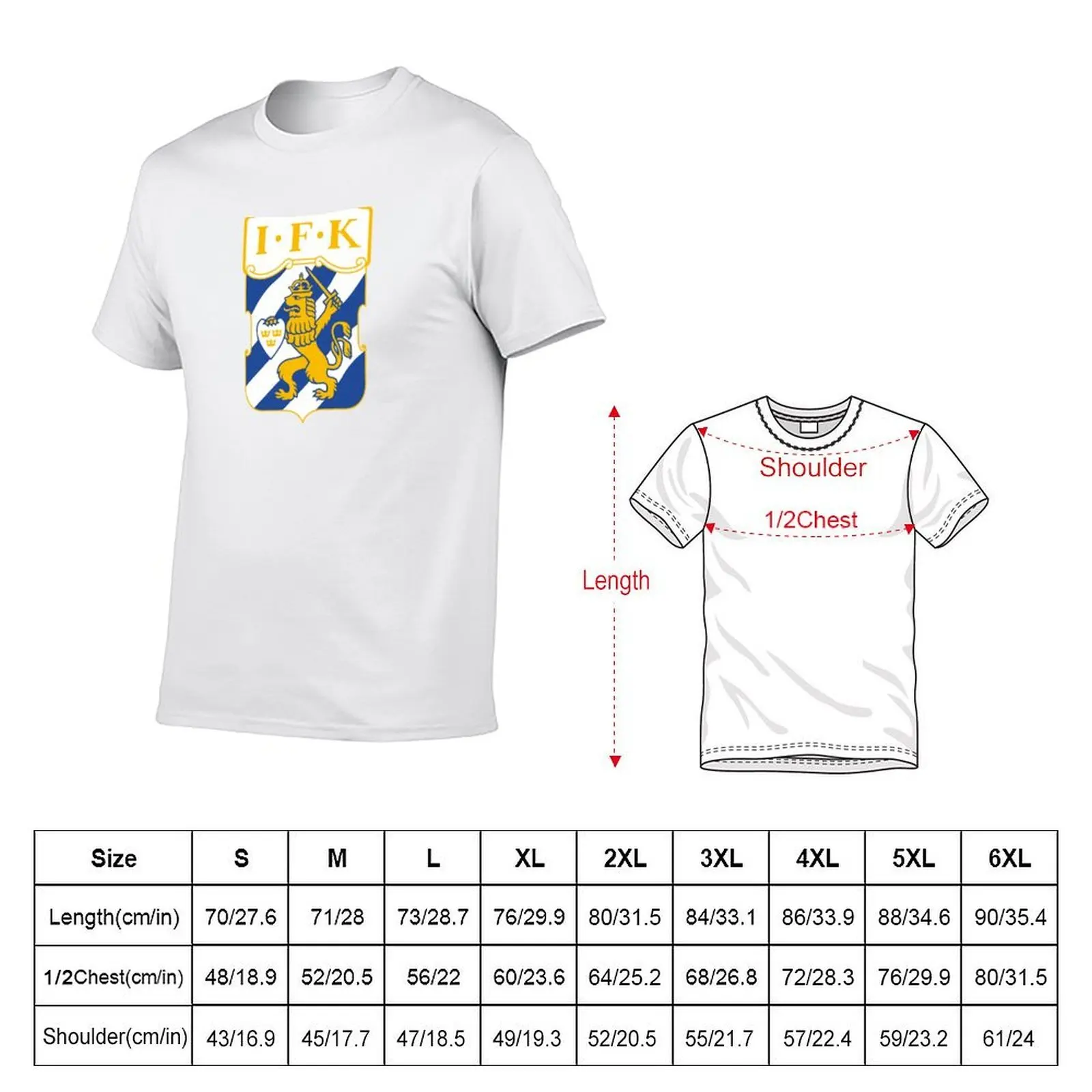 IFK G?teborg home T-Shirt t shirts cotton 100% man t shirt designer T-Shirt