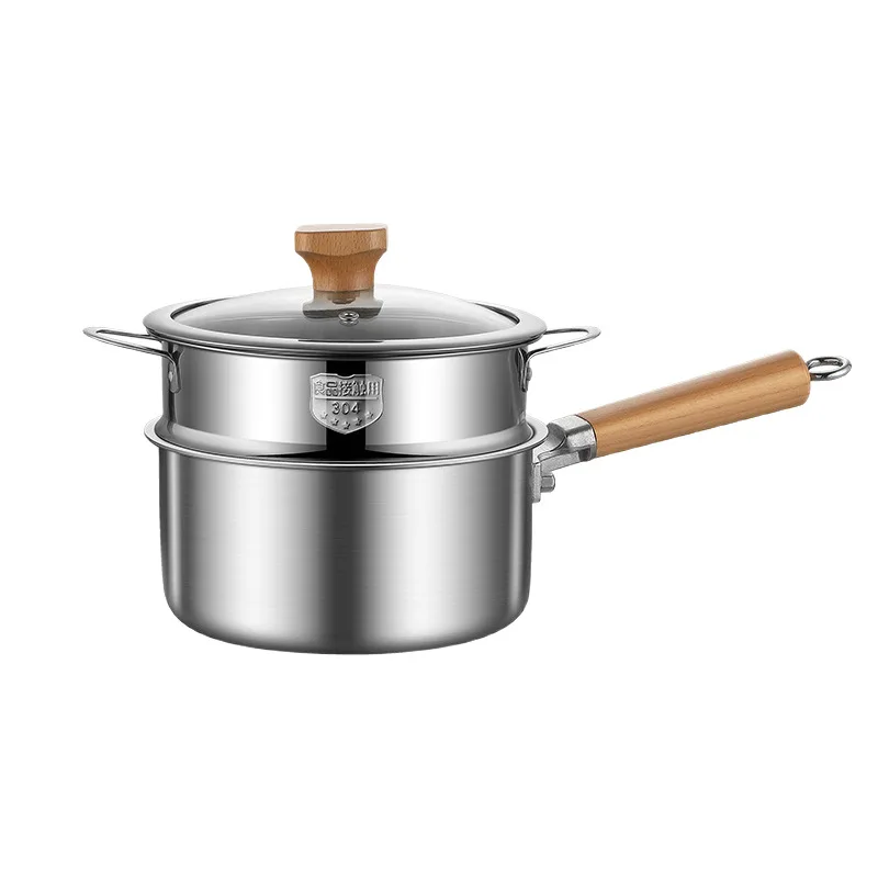 

LTT stainless steel complementary food pot non-stick uncoated stove universal small milk pot