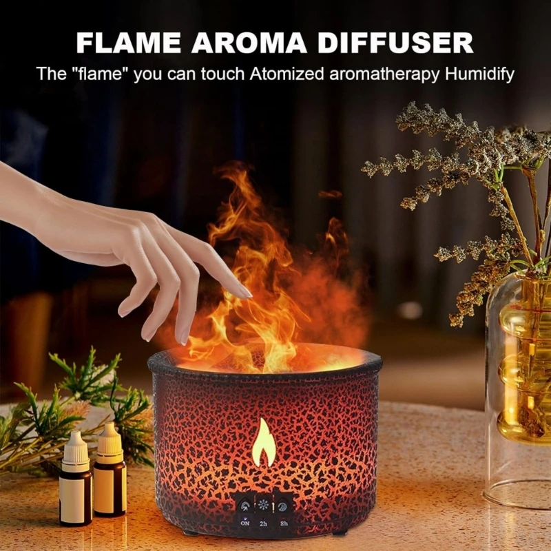 Máy làm ẩm núi lửa 27RB 360ml Hoạt động yên tĩnh hoạt động không khí làm ẩm ABS