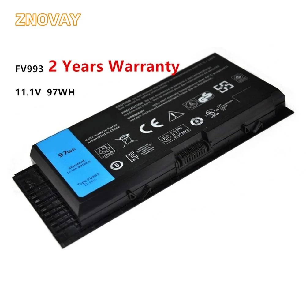 

ZNOVAY 11.1V 9000mAh FV993 Laptop Battery For DELL Precision M6600 M6700 M6800 M4800 M4600 M4700 FJJ4W PG6RC R7PND 97WH