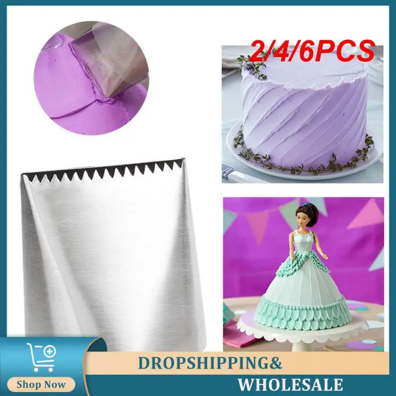 2/4/6PCS Cake Tools High-quality Stainless Steel Cake Making Cooking Cake Making Cream Nozzles For Creative Designs