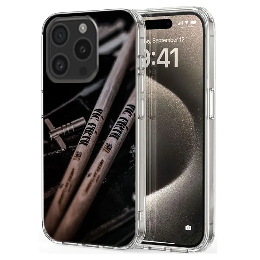 Drum Drummer Music Dj Clear Phone Case For Apple iPhone 12 13 Mini 11 14 15 16 Pro Max Cover XS MAX XR Soft