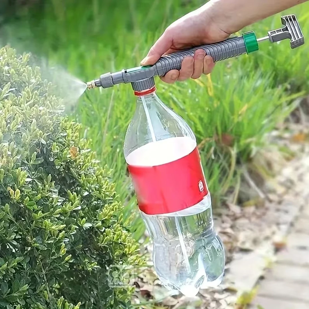 Boquilla de pulverización ajustable apta para botellas de bebidas, pulverizador manual de alta presión, atomizador, herramienta de riego de jardín para jardinería y flores