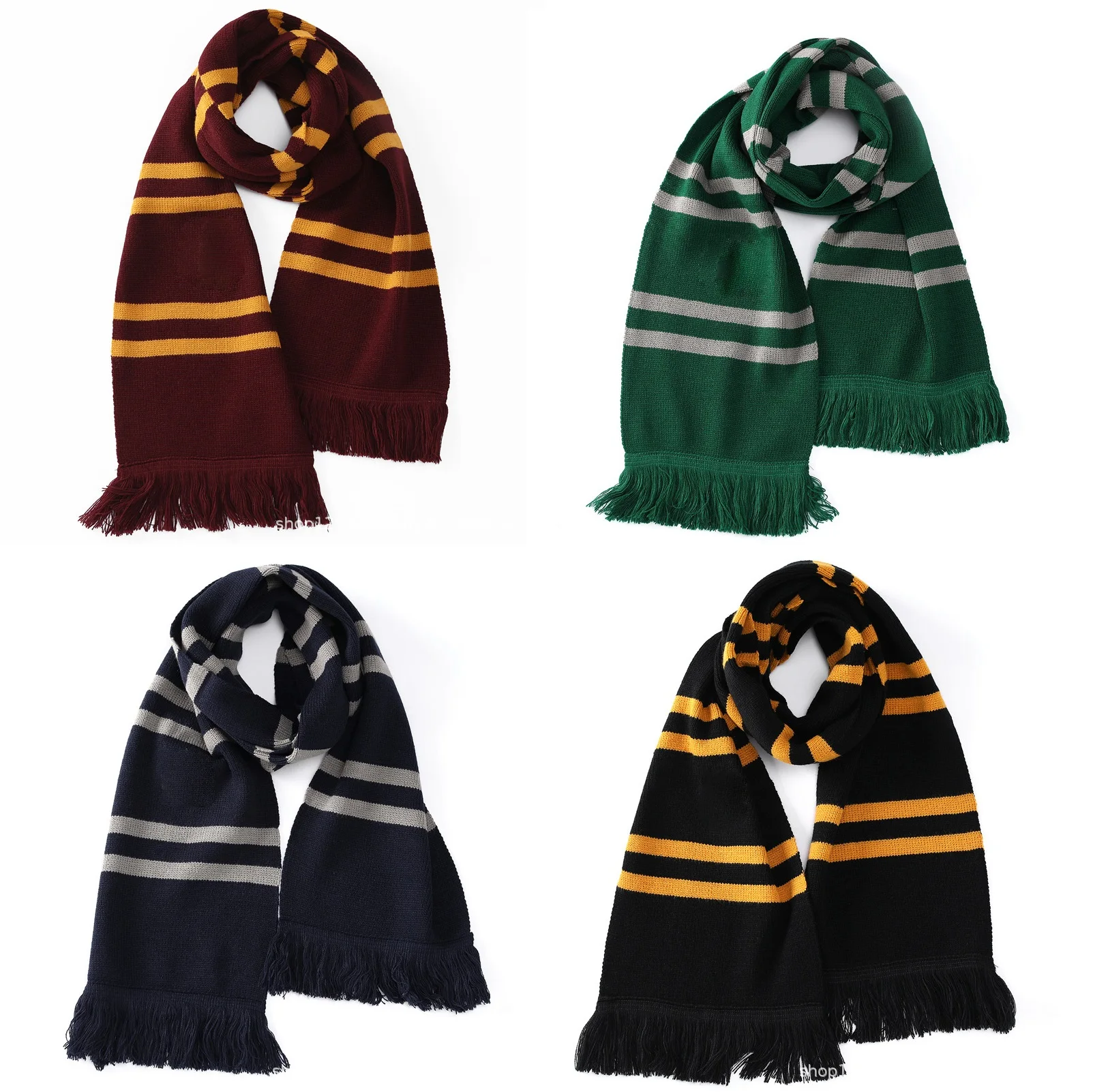 Bufanda Escolar al por Mayor con Insignia, Cuatro Universidades, para Fiestas de Halloween, Cosplay, Accesorio, Regalo de Cumpleaños