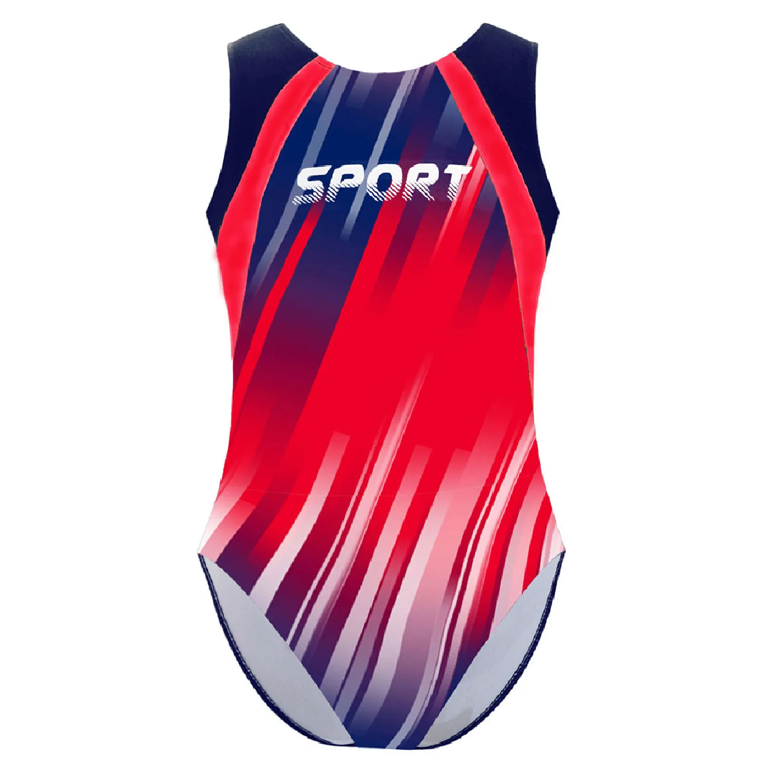 أطفال بنين رداء رقص الباليه الرياضة الجمباز تجريب التدريب زي بلا أكمام ارتداءها قطعة واحدة ملابس السباحة بحر