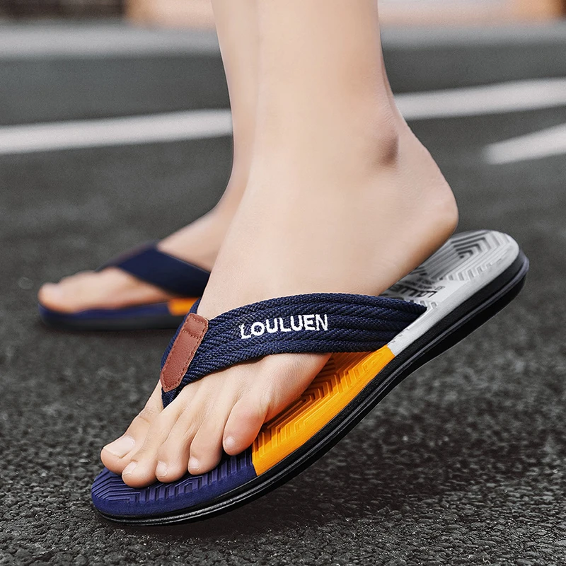 High Quality Brand Men Flip Flops Summer Beach Flip Flops Men Fashion Breathable Casual Beach Men Slippers Summer Outdoor