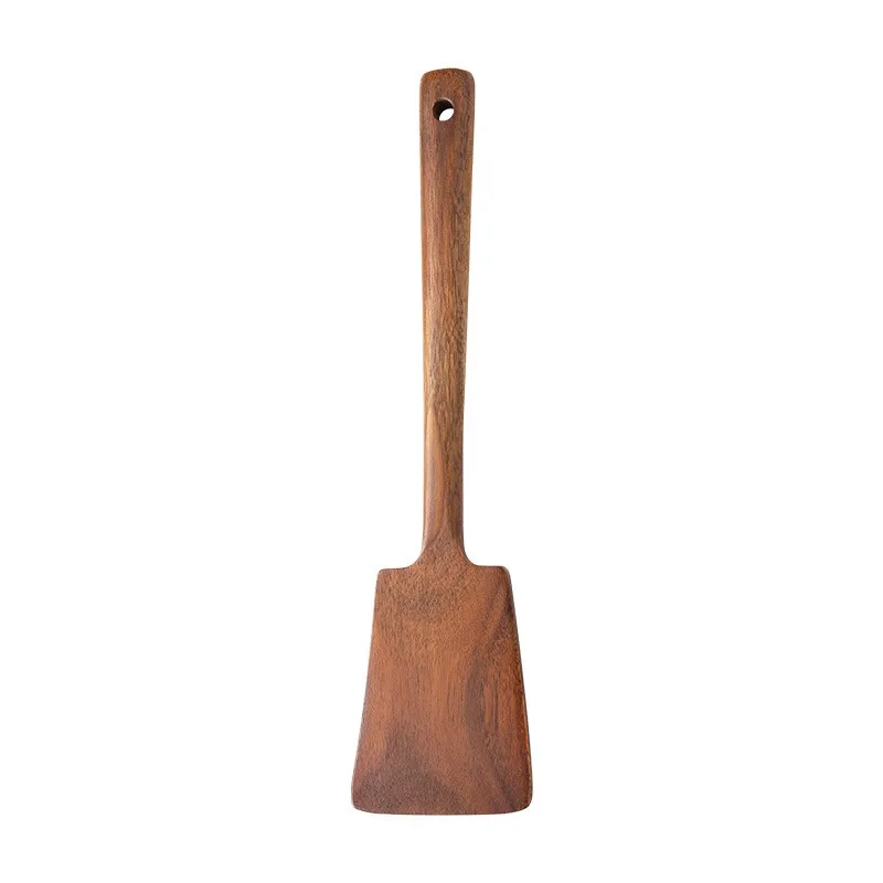 1PC-Wooden spatula for non-stick pan; special wooden cooking utensil for home kitchen use; anti-scalding spatula