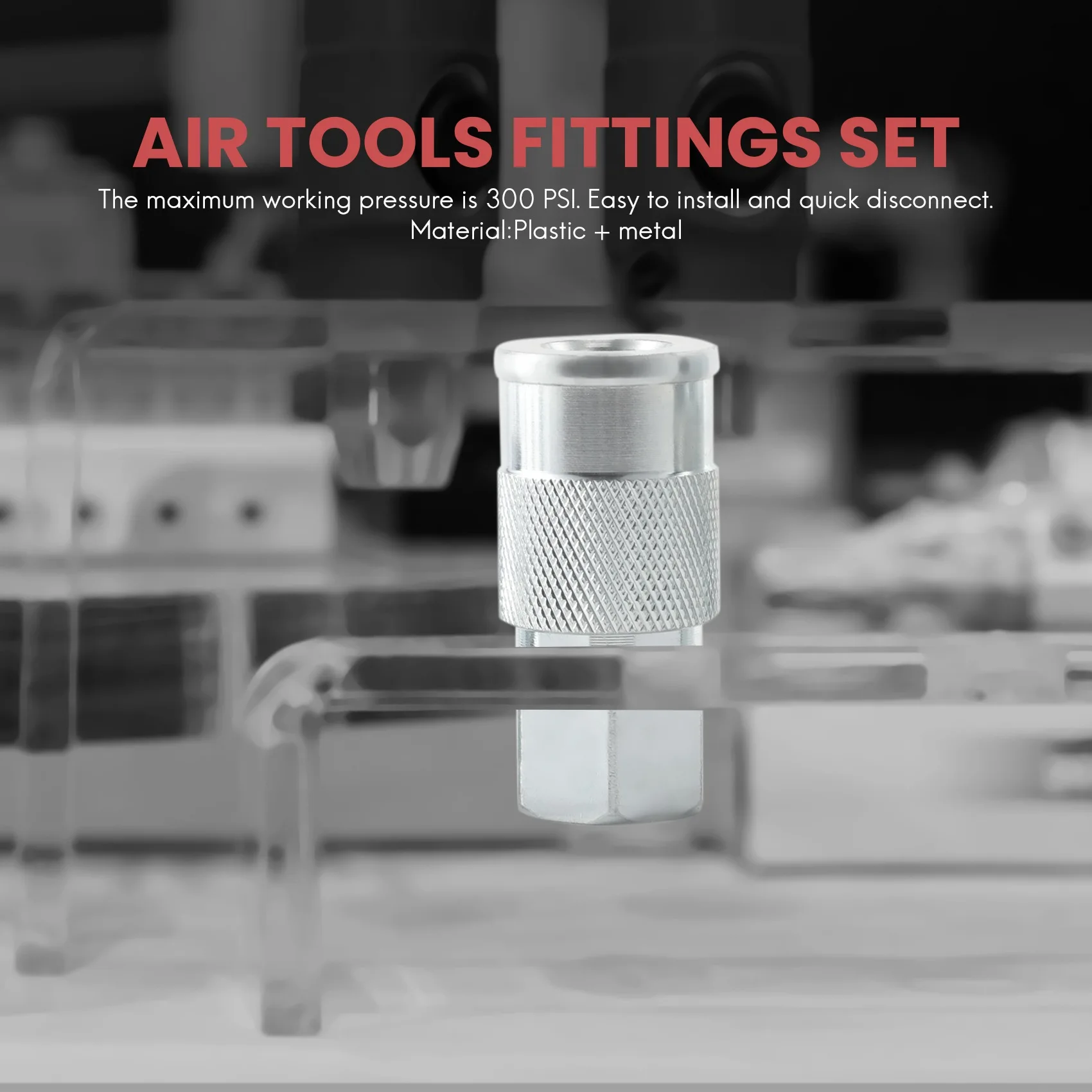 [NEW!A08R】 14 Pieces 1/4 Inch Npt Quick Connect Air Coupler And Plug Kit For Air Compressor Accessories Fittings