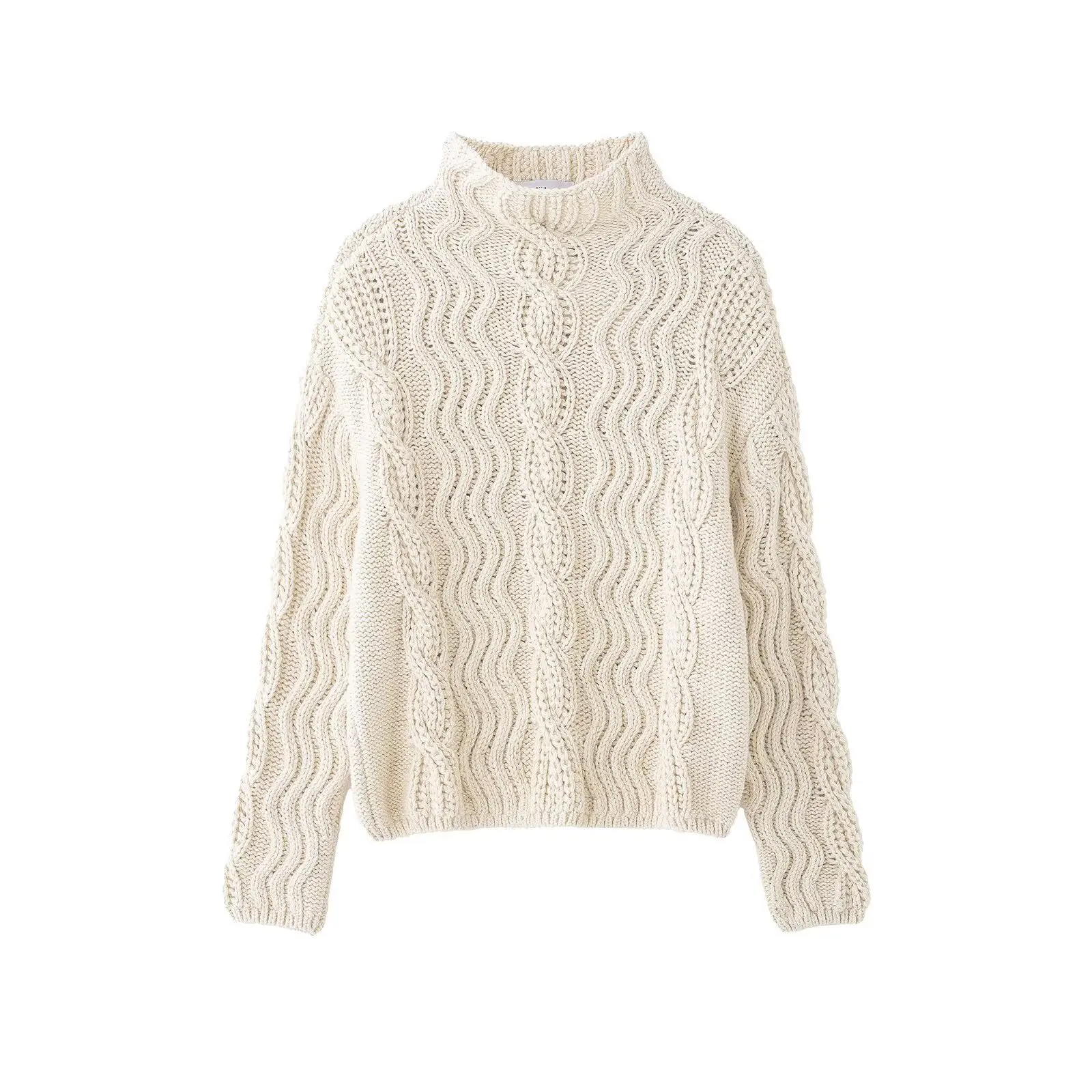

Модный шерстяной свитер с узором Fair Isle PJ7L