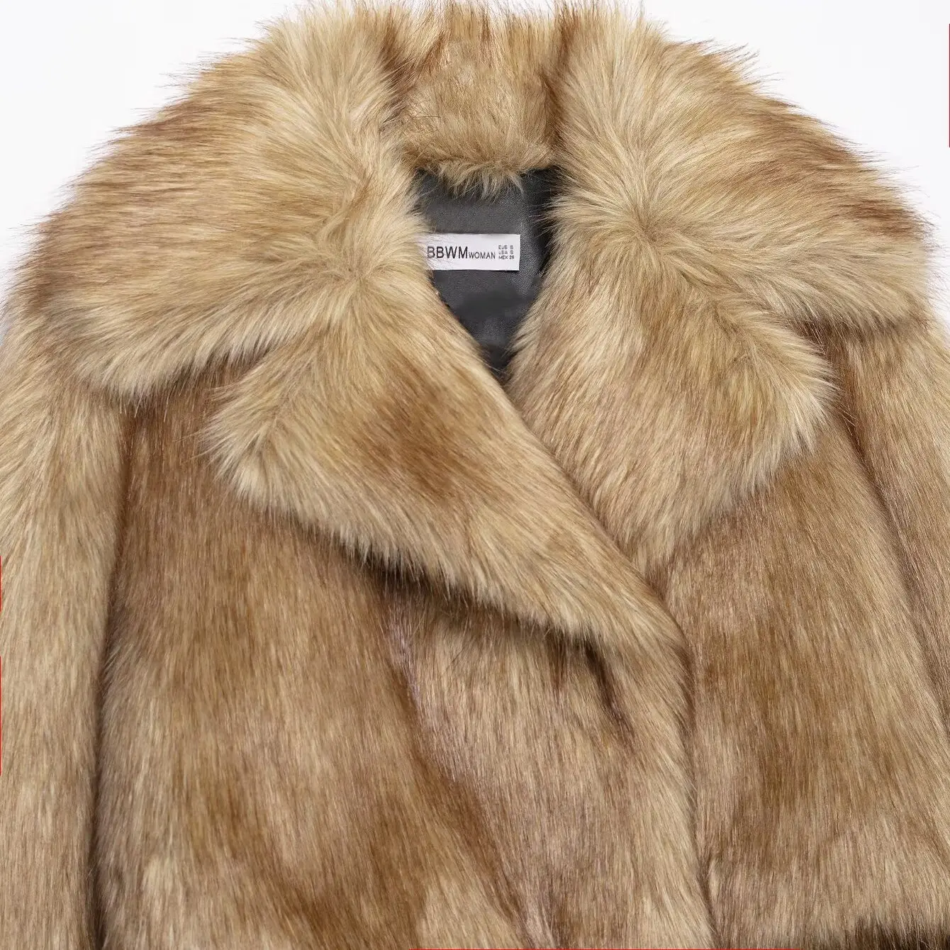 Faionable ort Artificial Fur Effect Outerwear JNLEAOG Women's Autumn New Sle Loose Fit Polyester Long Sve Coat