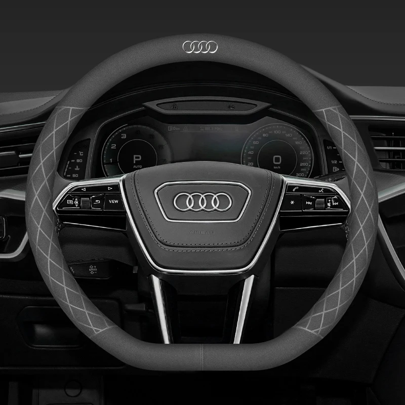 

Car Tire Valve/ Car Steering Wheel Cover Suede Braiding For Audi Sline A3 A4 A6 A5 Q5 A1 Q7 Q3 Q2 Q8 A7 A8 TT B8 B9 C6 B6 S3 S4