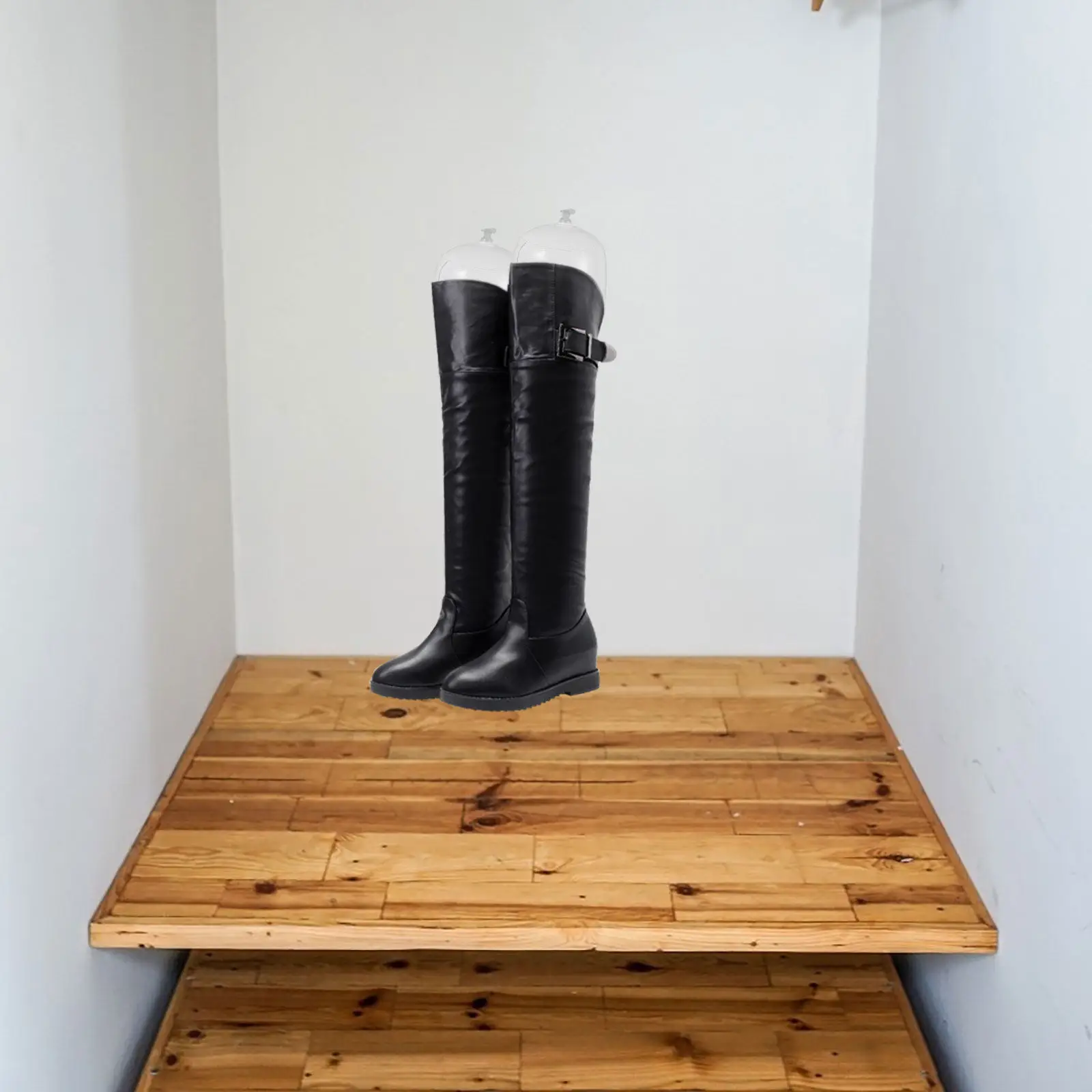 1 par de hormas inflables para botas altas, ligeras, portátiles y duraderas, para mantener la forma de los zapatos.