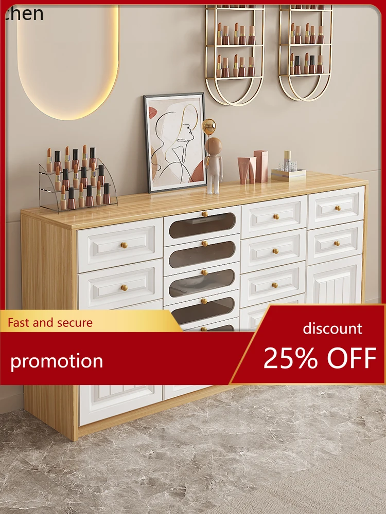 

ZML Nail Display Storage Cabinet Beauty Salon Storage Cabinet Display Rack