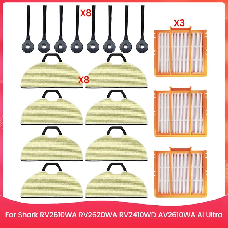 

Комплект запасных частей, аксессуары для Shark RV2610WA RV2620WA RV2410WD AV2610WA AI Ultra 2-в-1, детали робота-пылесоса
