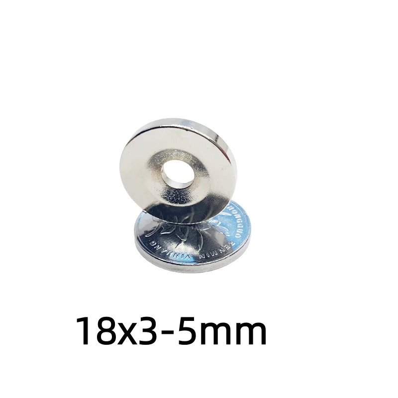 18x3-5mm Small Round Powerful Magnets 18*3 mm Hole 5mm For Home Refrigerator,Office,DIY 18*3-5