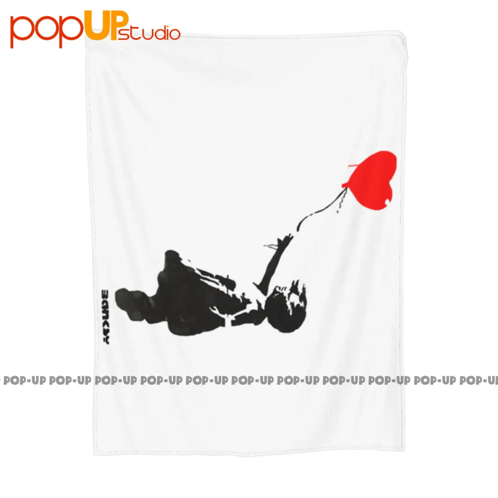 Womens White Banksy Street Art Little Girl Hold Red Love Heart Balloon Ultra-Soft Blanket Quilt Winter Sofa Cover Bed Covers