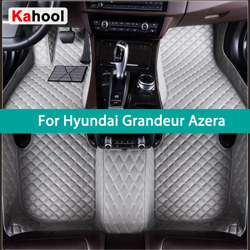 KAHOOL Custom Car Floor Mats For Hyundai Grandeur Azera Auto Carpets Foot Coche Accessorie