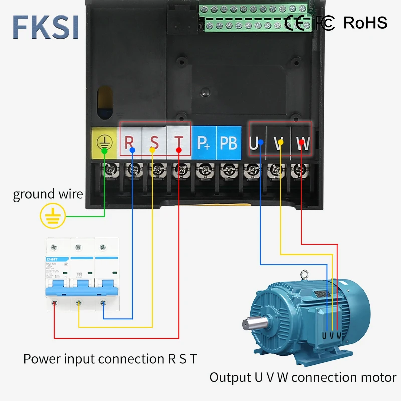 Imagem -03 - Vfd Variable Frequency Drive Converter Inverter 3phase Motor Velocidade Controller 2.2 5.5 7.5 11 15 22kw 380v 3ph3ph